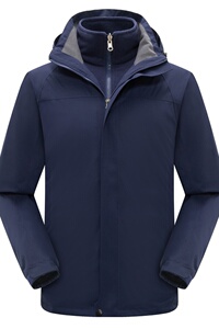 新款纯色三合一冲锋衣男女款户外防风防水轻量登山服CF905P145图片