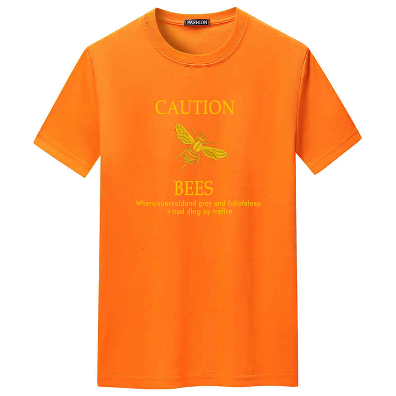 夏季男士短袖t恤潮CVC60%棉宽松衣服新款男装DT3064-BEES蜜蜂-P15,男装T恤,星座1410（原1902A）