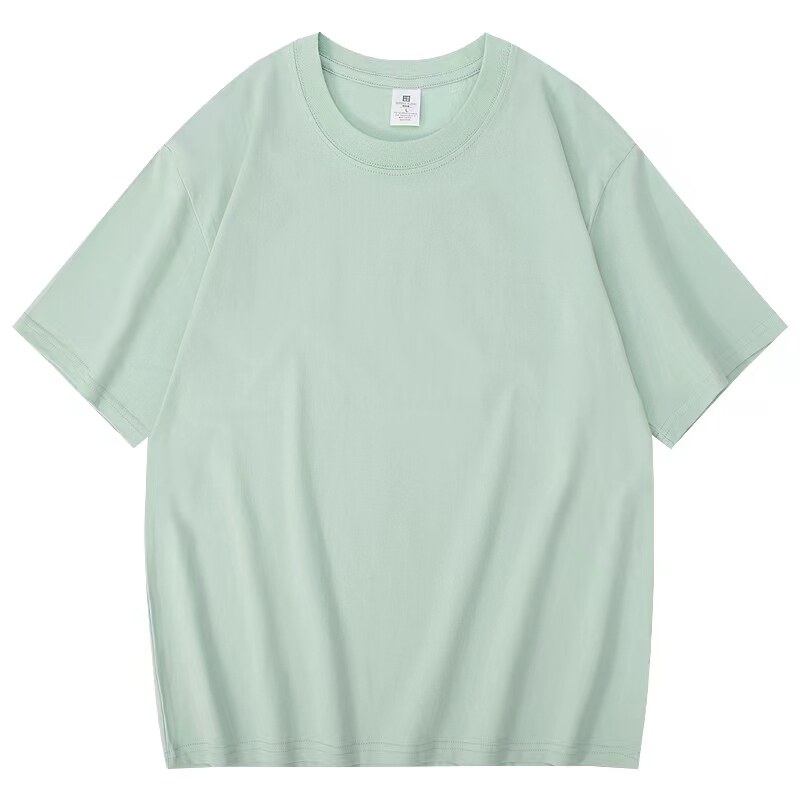 220克落肩纯棉落肩短袖T恤男女适合二次开发体桖男t恤DT3001P15,男装T恤,星座1410（原1902A）