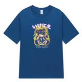夏季新款NASN彩色熊男T恤印花百搭港风简约短袖落肩男潮DTNS36P20，男装T恤，星座1410（原1902A）