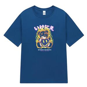 夏季新款NASN彩色熊男T恤印花百搭港风简约短袖落肩男潮DTNS36P20图片