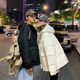 90%绒情侣短款羽绒服冬季宽松运动保暖男女加厚外套YR2207P170，男装羽绒服，星座1410（原1902A）