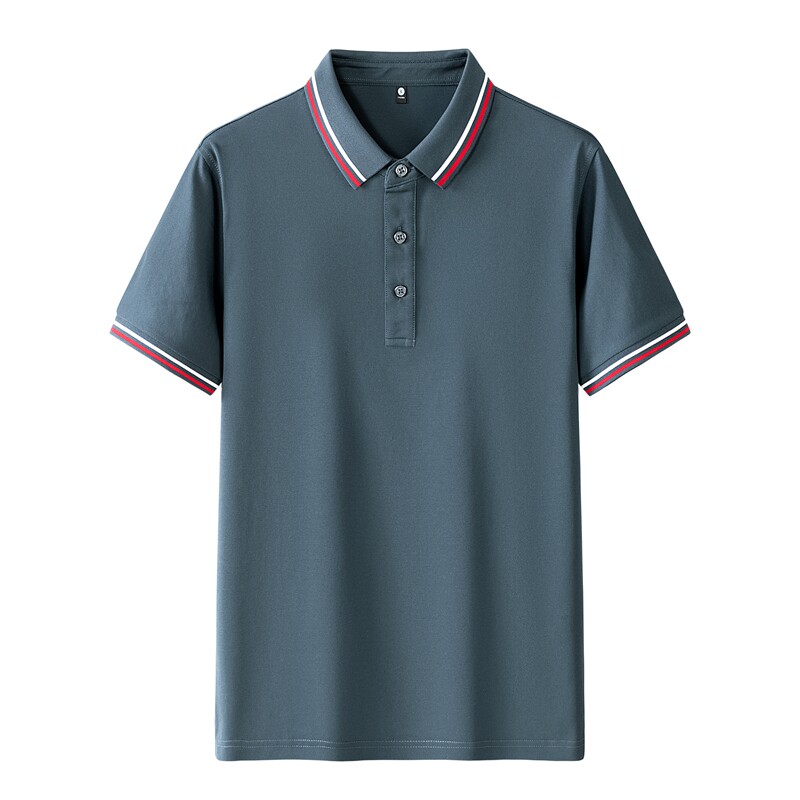 男士棉质POLO衫夏季纯色公版上衣商务短袖T恤衫薄款二开PL3392P40图片