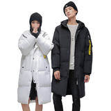 中长款羽绒服男2026新款加厚保暖连帽上衣潮情侣装男士YR1616P80，男装羽绒服，星座1410（原1902A）