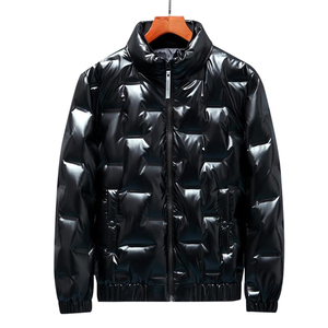 2021新款羽绒服男厚短款亮面保暖白鸭绒 冬季外套反季YR2029-P100图片