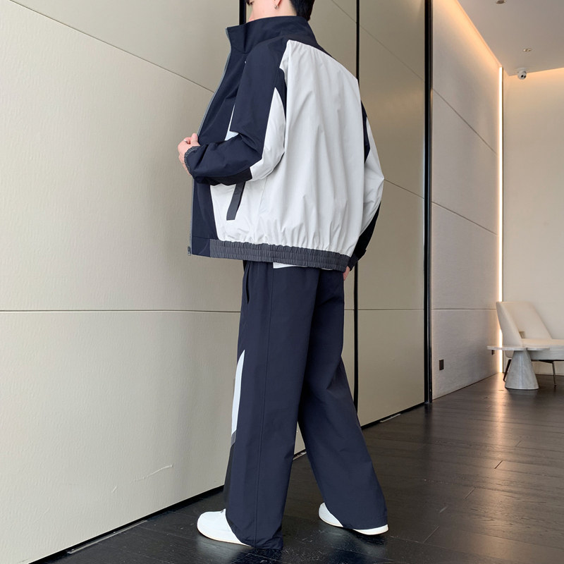 春秋季新款套装男女休闲防水拼接休闲套装TZ571P98,女装套装/套裙,星座1410（原1902A）