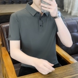 夏季POLO衫冰丝无痕商务休闲精致格薄款简约上衣T恤衫PL2661P45，男装Polo衫，星座1410（原1902A）
