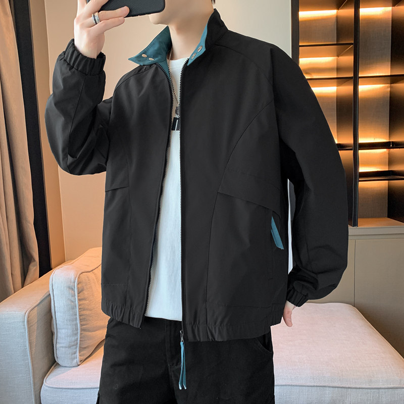 春秋季新款潮牌潮流休闲夹克男小米格面料防水夹克外套JK2502P70,男装夹克,星座1410（原1902A）