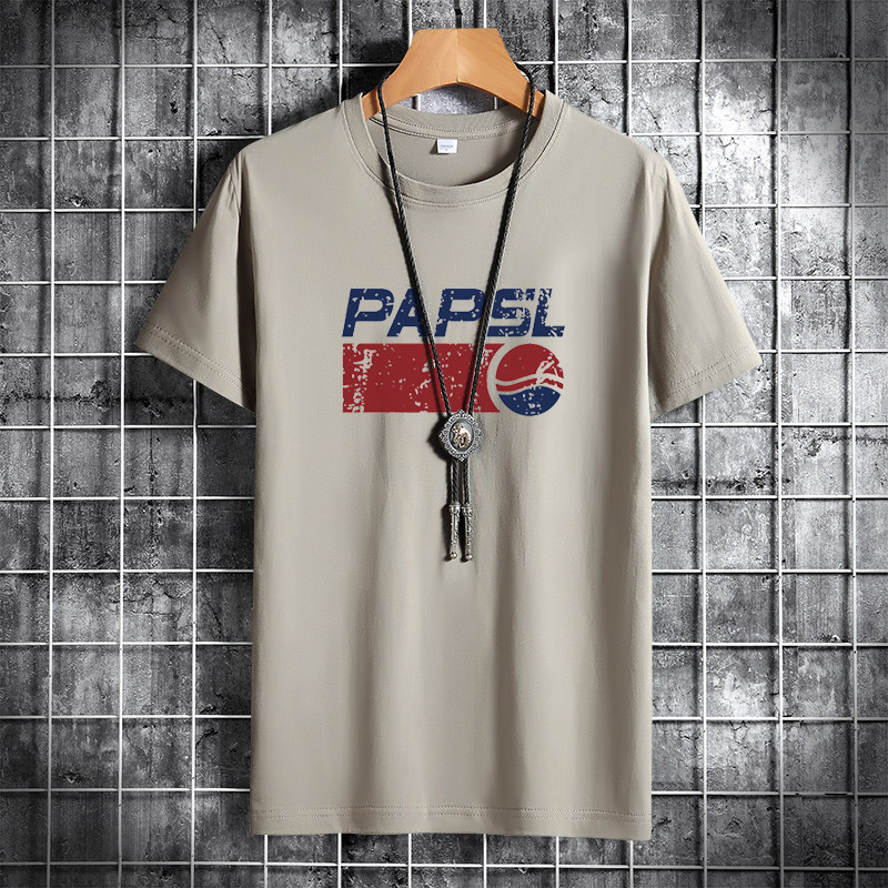 夏季男士短袖t恤潮流宽松纯棉衣服新款男装DT4835-百事PAPSL-P15,男装T恤,星座1410（原1902A）