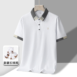 夏季男士短袖T恤全棉薄款商务翻领男装polo衫男款PL165P35，男装Polo衫，星座1410（原1902A）