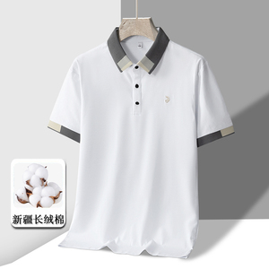 夏季男士短袖T恤全棉薄款商务翻领男装polo衫男款 PL165P35图片