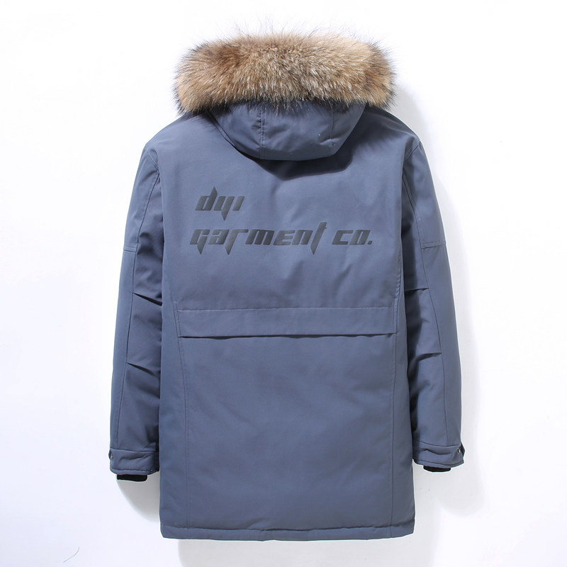 2021年冬季羽绒服男中长款连帽加厚保暖大毛领外套潮YR9810P140,男装羽绒服,星座1410（原1902A）