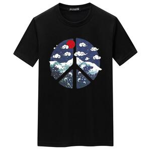 夏季男士短袖t恤青春宽松CVC60%棉新款男装DT3724-富士山-P15图片