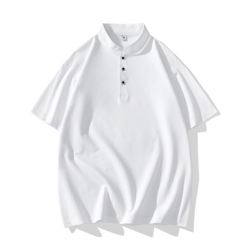 得物直播 小立领男士POLO衫 短袖Polo衫 PL318P40图片