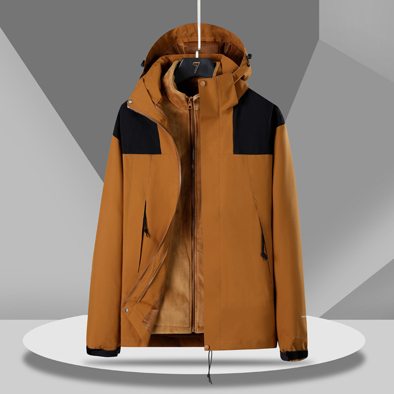 秋冬男女夹克户外三合一情侣款冲锋衣拆卸两件套登山服CF1990P90,男装夹克,星座1410（原1902A）
