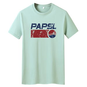 夏季男士短袖t恤潮流宽松纯棉衣服新款男装DT4835-百事PAPSL-P15图片