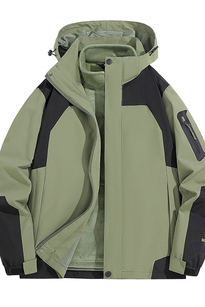 秋冬男女款夹克户外三合一冲锋衣可拆卸两件套登山服CF555SP100,男装夹克,星座1410（原1902A）
