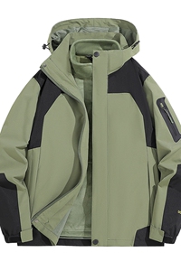 秋冬男女款夹克户外三合一冲锋衣可拆卸两件套登山服CF555S P100图片