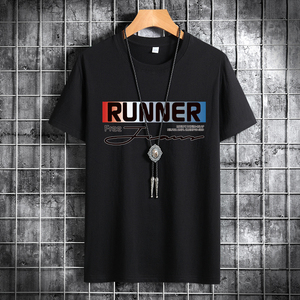 夏季男士短袖t恤潮流潮宽松纯棉衣服2021新款DT4258-RUNNER-P15图片