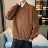 春秋季飞行服外套男美式复古宽松棒球领拼罗纹女飞行服夹克J88P67，男装夹克，星座1410（原1902A）