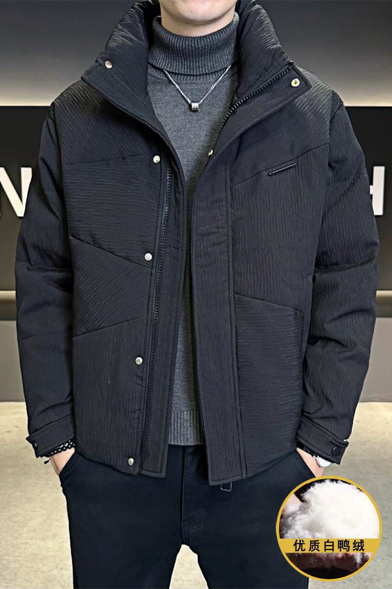 羽绒服男冬季情侣款休闲工装立领运动风保暖外套男YR24506P150,男装羽绒服,星座1410（原1902A）