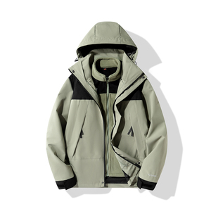 秋冬男女夹克户外三合一情侣冲锋衣拆卸两件套登山服 CF2368-2P95图片