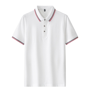 男士棉质POLO衫夏季纯色公版上衣商务短袖T恤衫薄款二开PL3392P40图片