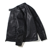 跨境外贸男士外套春秋款皮衣夹克男装PU皮机车服立领皮衣PY603P65，男装夹克，星座1410（原1902A）