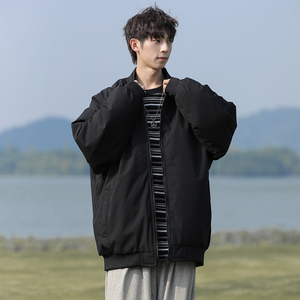 M-8XL大码棉衣男冬季螺纹袖口港风潮牌加厚宽松重磅棉服 MY887P65图片