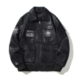跨境外贸男士外套春秋皮衣夹克男装PU皮机车服皮衣PY616加绒P115，男装夹克，星座1410（原1902A）