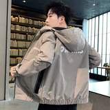 2024夹克男春季韩版连帽上衣新款春秋男装休闲百搭工装JK8370P45，男装夹克，星座1410（原1902A）