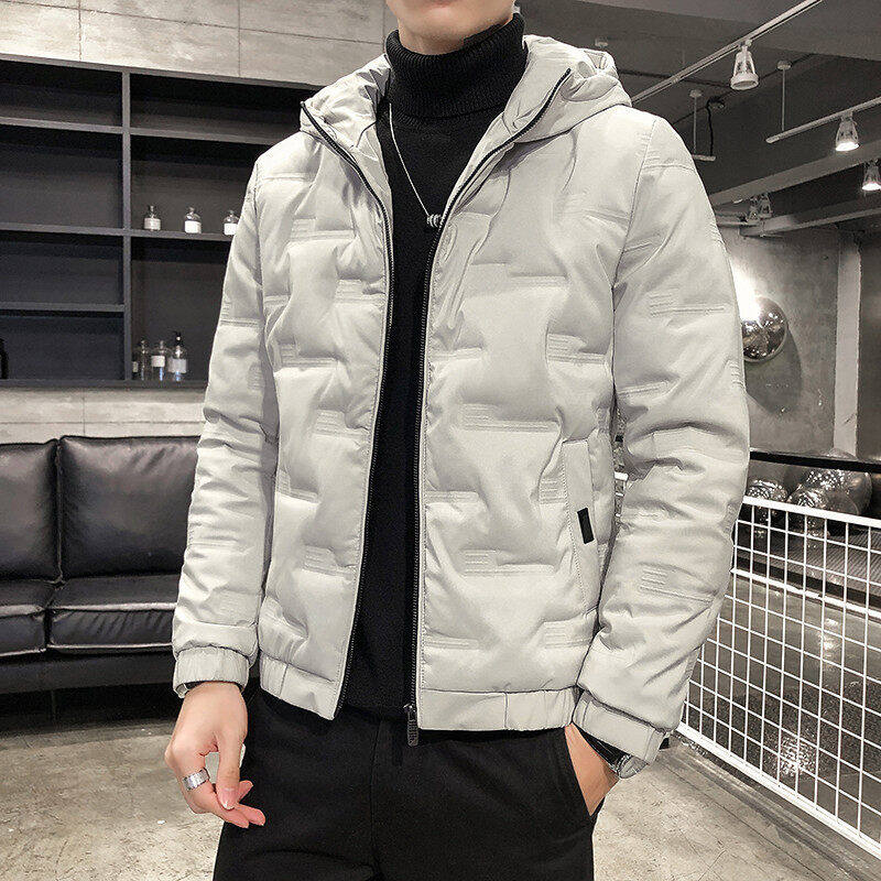 2021新款男士羽绒服男带帽短款外套韩版潮流帅 YR9814P85图片