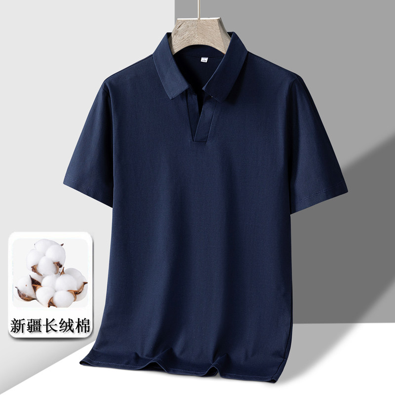 夏季新款男士短袖T恤全棉薄款商务翻领男装polo衫男款PL211P30,男装Polo衫,星座1410（原1902A）