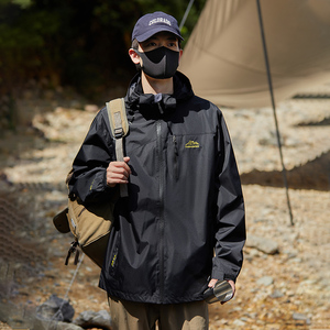 春秋户外运动冲锋衣男女情侣款防水防风滑雪登山服夹克 JK9901P55图片