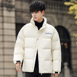 冬短款羽绒服男学生字母印花韩版青年加厚新款上衣外套YR902P130，男装羽绒服，星座1410（原1902A）