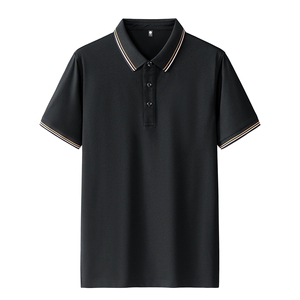 男士POLO衫春夏纯色简约公版商务短袖棉质上衣T恤衫二开PL3399P40图片