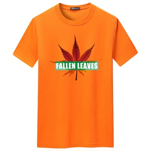 夏季男士短袖t恤青春宽松CVC60%棉新款男装DT3308-枫叶-P15图片
