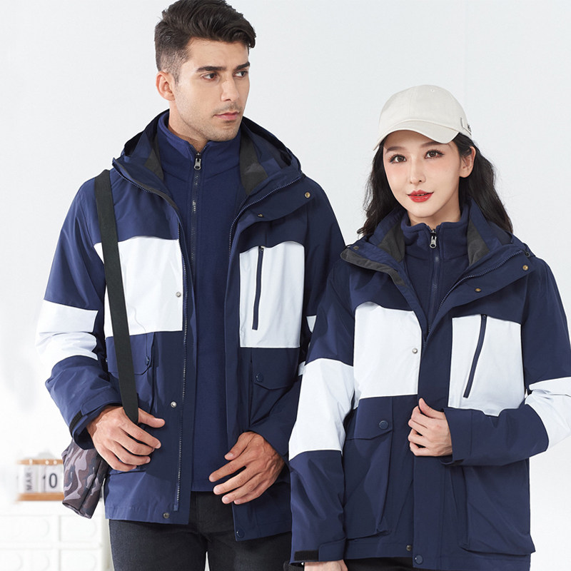 冲锋衣情侣新款三合一工装山系户外防水春秋冬季外套CF-D22P255图片