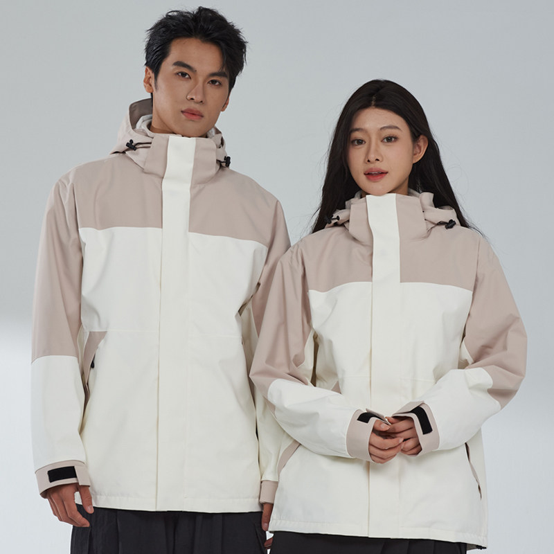 情侣款户外运动抓绒内胆保暖登山服三合一防风防水外套CF2409P200,男装棉衣,星座1410（原1902A）