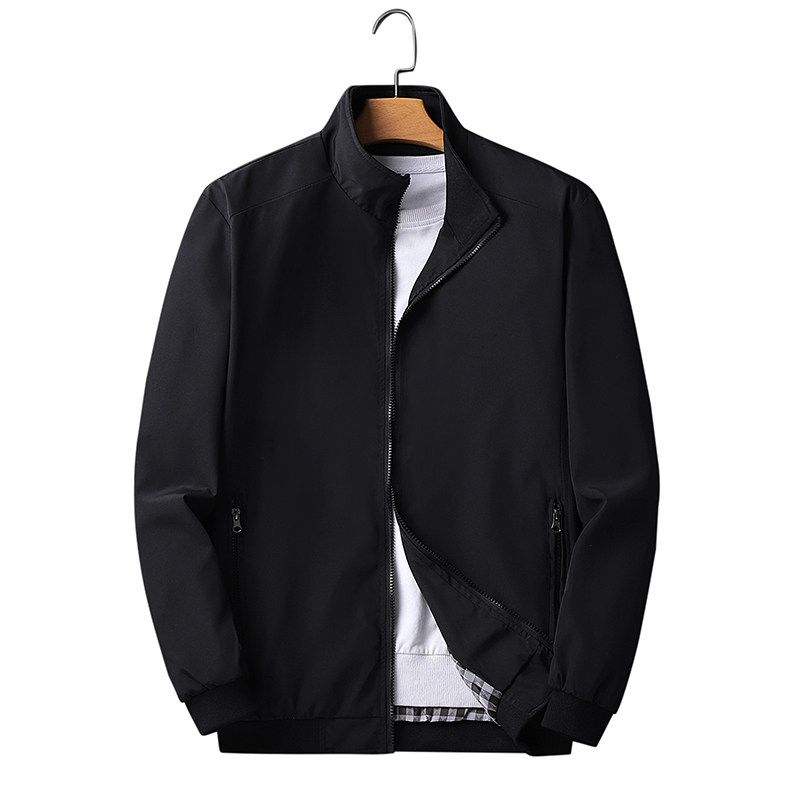 秋冬季大码夹克中老年人运动风衣户外商务休闲棒球服男JK1236P50,男装夹克,星座1410（原1902A）