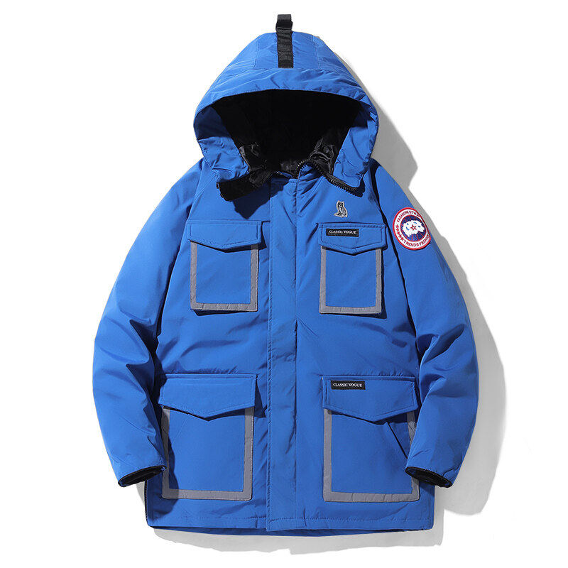 2026新羽绒服男中长款时尚连帽外套冬季白鸭绒保暖大衣YR1601P80，男装羽绒服，星座1410（原1902A）