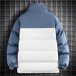 棉衣冬季立领棉服男加厚加绒羽绒棉外套男款拼色面包服 MY9988P78图片