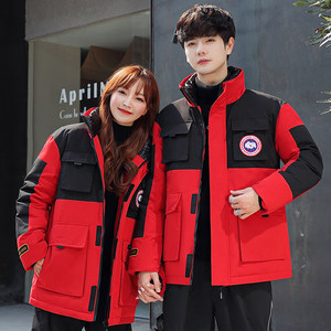 2024新男士加拿大衣鹅羽绒服情侣冬季中长款工装外套 YR9844P110,男装羽绒服,星座1410（原1902A）