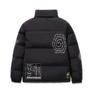 2021新款男士羽绒服短款情侣装脑死亡白鸭绒防寒服外套YR9802图片