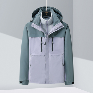 秋冬男女夹克户外三合一情侣冲锋衣可拆卸两件套登山服CF2606P110图片
