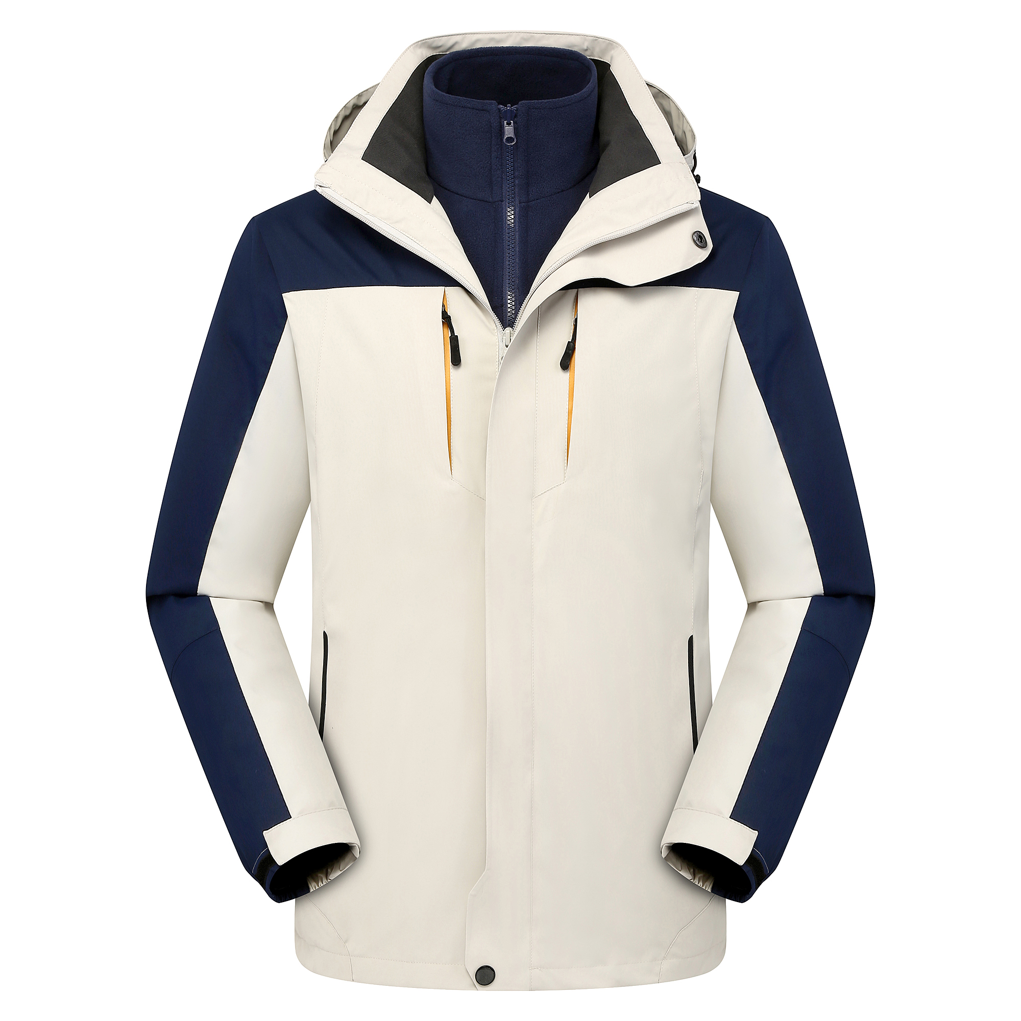 户外北风冲锋衣男女款三合一秋冬新防风防水保暖登山服CF808P135，男装夹克，星座1410（原1902A）