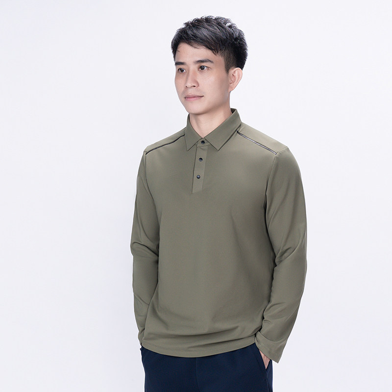 秋冬POLO衫男酷森拉绒潮长袖百搭休闲翻领中青年套头衫PL8905P58，男装Polo衫，星座1410（原1902A）