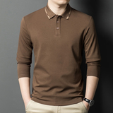 秋男装Polo衫潮流POLO衫男士长袖t恤宽松翻领长袖上衣服PL563P55，男装T恤，星座1410（原1902A）
