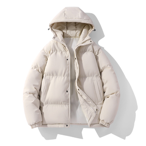 情侣款重磅棉服冬季连帽棉衣舒适内里口袋加厚保暖外套MY883P80图片