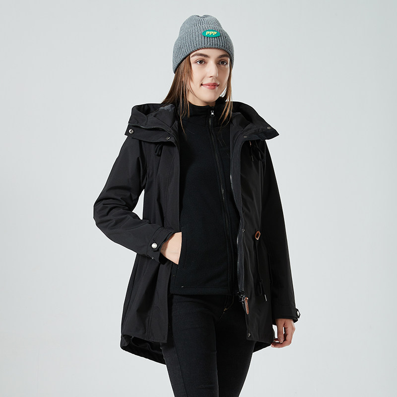 秋冬男女款夹克户外三合一冲锋衣可拆卸两件套登山服CF81083P135,男装夹克,星座1410（原1902A）